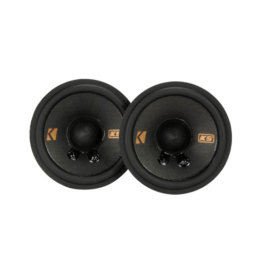 Kicker 47KSC2704 2.75" Mid-range Speakers, 4ohm With Brackets for select GM/Chrysler/Subaru/Jeep and Toyota included