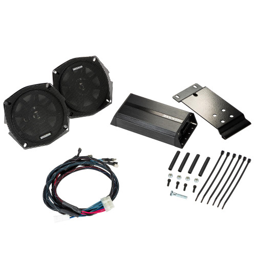 Kicker 46HDT96 2 Channel Kit Compatible With 1996-2013 Harley Davidson Tour Packs With Rear Speaker Pods