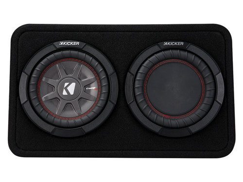 Kicker 43TCWRT84 CompRT8 8-inch (20cm) Subwoofer in Thin Profile Enclosure, 4-Ohm, 300W - Used, Very Good