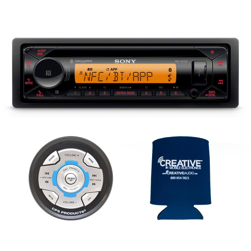 Sony MEX-M72BT Marine CD Receiver with BLUETOOTH and CPS SRC2 Wired Marine Remote for Sony Radios