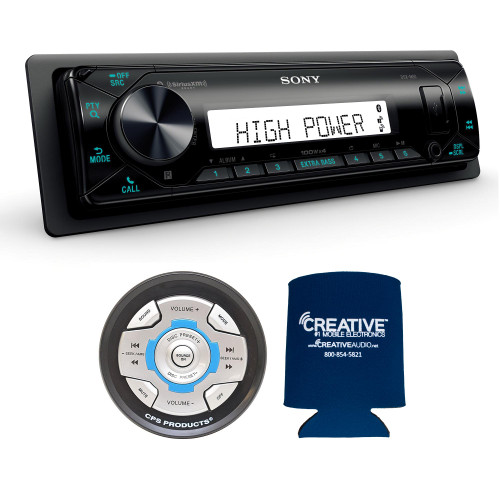 Sony DSX-M80 High Power Marine Media Receiver with Bluetooth and CPS SRC2 Wired Marine Remote for Sony Radios