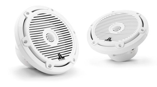 JL Audio M3-650X-C-Gw - M3 6.5" Marine Coaxial Speakers (pair) - Gloss White Classic Grilles - Used Very Good