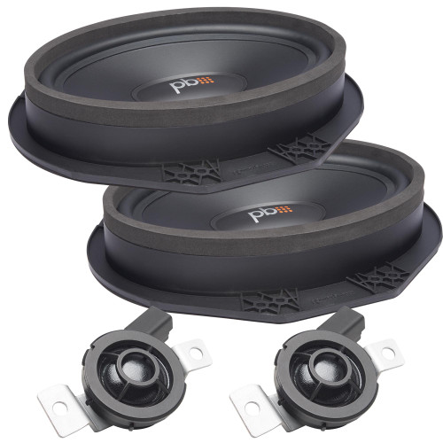 PowerBass OE69C-FD - 6x9" Ford OEM Replacement Component Speakers Kit - Pair