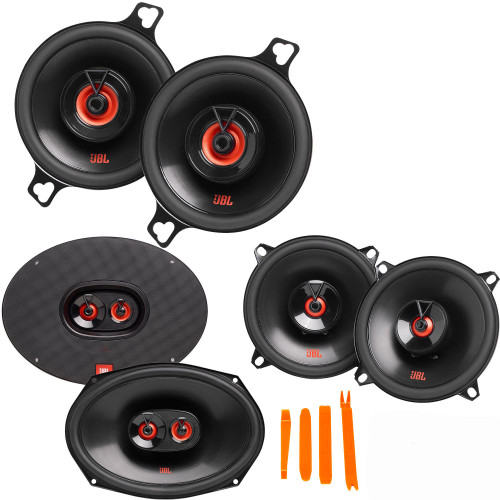 JBL Compatible With Dodge Ram 94-09, A  pair of CLUB-9632AM 6x9" Three Way Speakers, A pair of CLUB-522FAM 5.25" Coax Speakers & A Pair of CLUB-322FAM 3.5" Coax