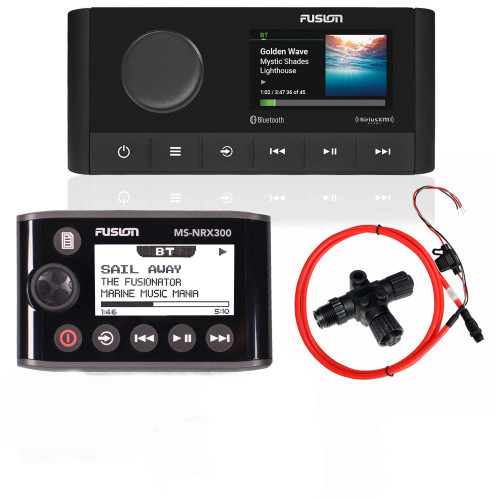 Fusion MS-RA210 Marine Entertainment System with MS-NRX300 Wired Remote