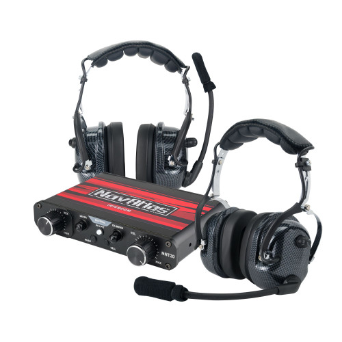 NavAtlas NI0230PK - Powersports NNT20 Intercom System with 2 pairs of NO300 Over The Head Headphone