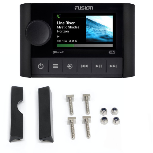 Fusion MS-SRX400 Marine Radio System with MS-SRX400FMK Front Flush Kit for APOLLO MS-SRX400
