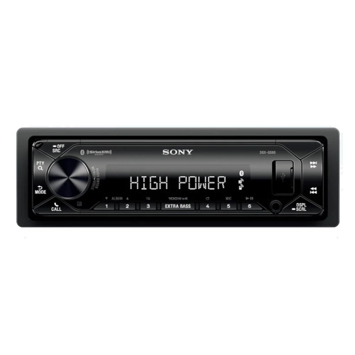Sony DSX-GS80 Single-DIN High-power Bluetooth Media Receiver - 180 Watt RMS - Open Box