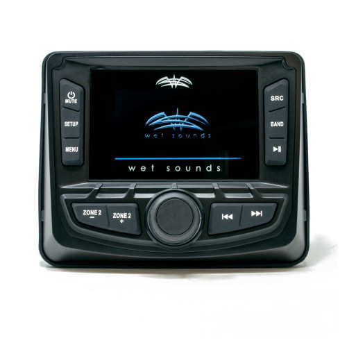 Wet Sounds WS-MC-2: 3-Inch Gauge Style Marine Media System with 2.7-Inch Full-Color LCD Display, Bluetooth - Used Acceptable