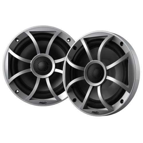 Wet Sounds RECON 6-S Recon Series 6.5" 60-Watt RMS Coaxial Speakers With Silver XS Grille And Cone (Pair)- Used Acceptable