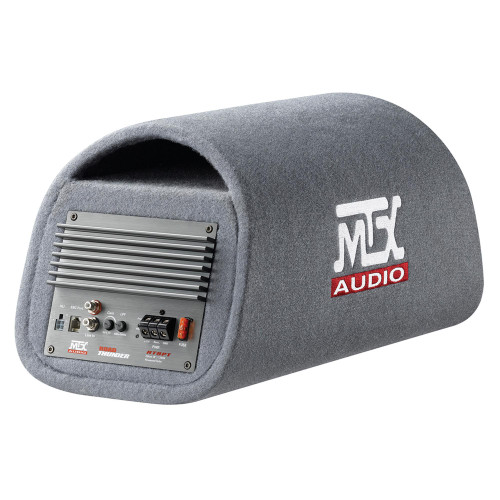 MTX Audio RT8PT RoadThunder 8" 120W RMS Amplified Vented Subwoofer Tube