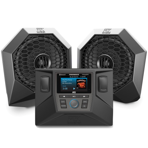 MTX Audio RZRSYSTEM1 - Includes A Pair Of Speaker 6.5" Pods, A AWMC3 All Weather Radio, Dash Kit and Speaker Wire For Select 2014-2018 Polaris RZR