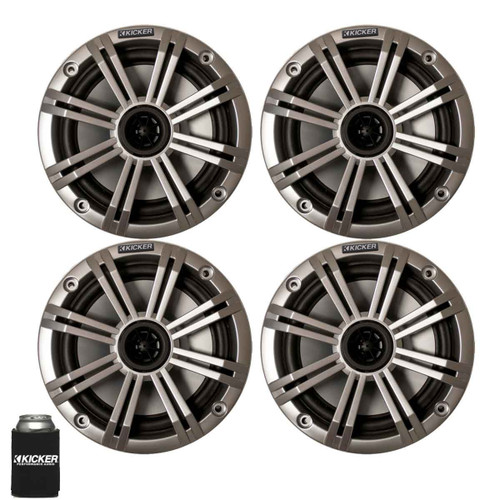 Kicker 6.5" Silver Marine Speakers (QTY 4) 2 pairs of OEM replacement speakers