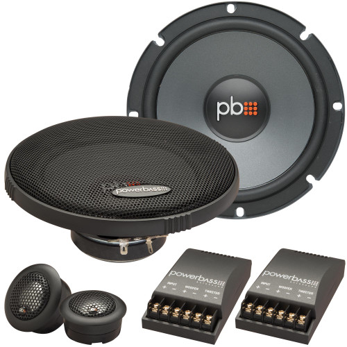 PowerBass OE-6C - 6.5" Component Speaker System - 2-Ohm - Pair