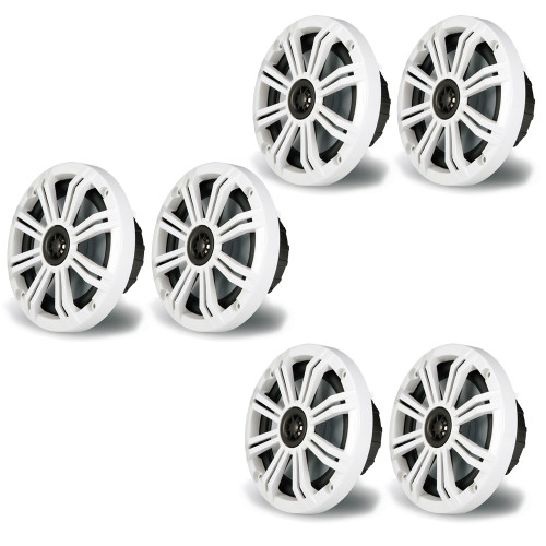 Kicker 6.5" Marine Speakers (QTY 6) 3 pair of OEM replacement speakers