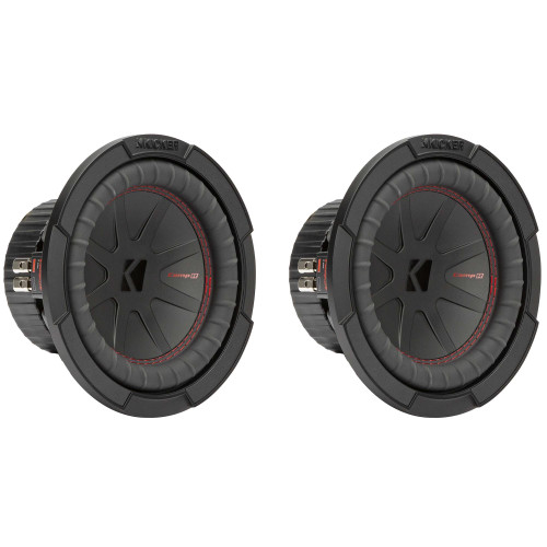 Kicker 8 Inch Comp R Woofer Includes Two 48CWR82 Virtual 2 ohm