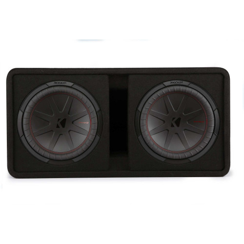 Kicker Comp R 12 Inch Dual Subwoofer in Vented Enclosure Package