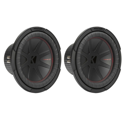 Kicker 10 Inch Comp RT Thin Woofer Includes Two 48CWRT102 2
