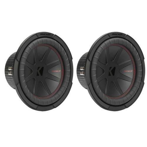 Kicker 10 Inch Comp R Woofer Includes Two 48CWR102 Virtual 2 ohm Package