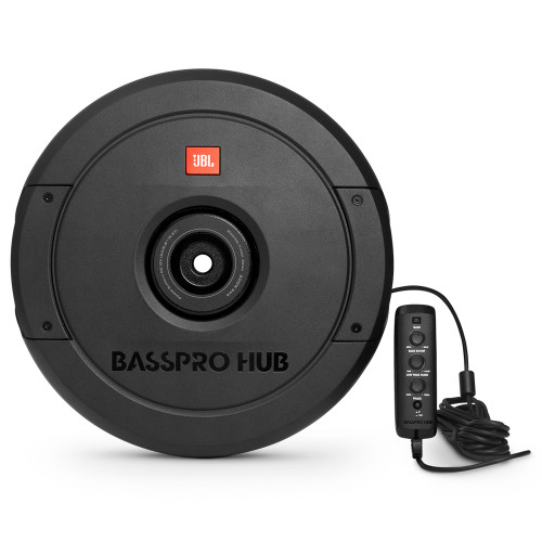 JBL Basspro Hub - 11" Spare Tire Powered Subwoofer System with 200W Amplifier, Black