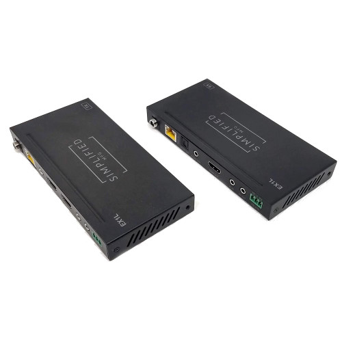 Simplified MFG EX1L HDMI 2.0b (18Gbps) 150m Extender Set with IR and RS232