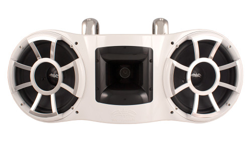 Wet Sounds REV410 Dual 10" Fixed Clamp Tower Speaker - White - Used Very Good