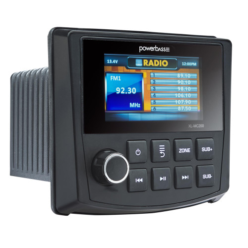 PowerBass MC-200 - Powersports Radio 50W x 4 With  Built in Bluetooth & AM/FM Multi Zone