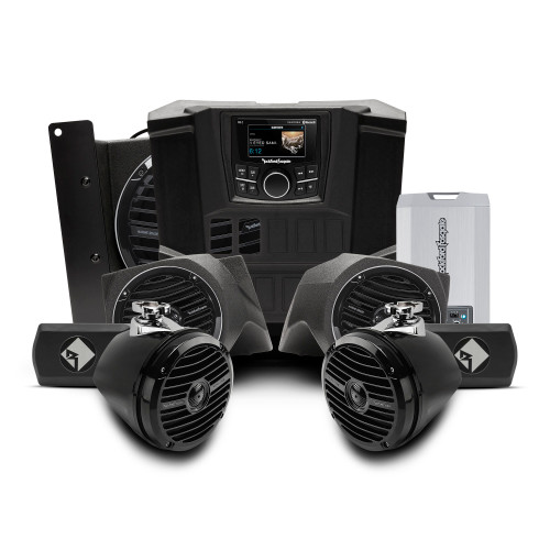 Rockford Fosgate RNGR-STAGE4 400 Watt Stereo, Front Speaker, Subwoofer, & Rear Speaker Kit Compatible With Select Ranger Models