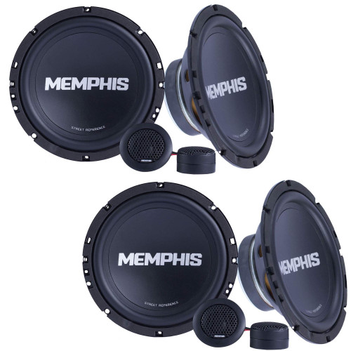 Memphis Audio 2 Pairs of SRX60C Street Reference 6.75" Component Speakers