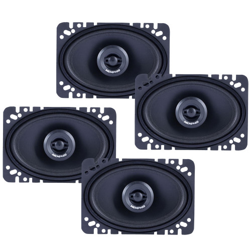 Memphis Audio 2 Pairs of SRX462 Street Reference Series 4X6" Coaxial Speakers