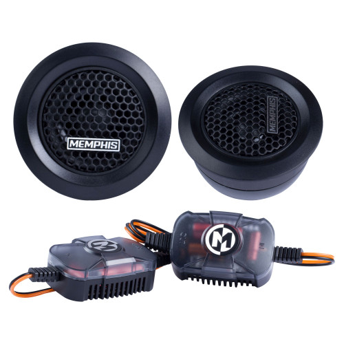 Memphis Audio PRX10 Power Reference Series 1" PEI Dome Tweeters With 2-Way Crossover - Pair - Used Very Good