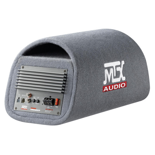 MTX Audio RT8PT RoadThunder 8" 120W RMS Amplified Vented Subwoofer Tube - Used Very Good