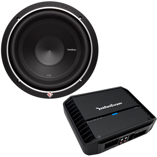 Rockford Fosgate P2D4-10 10" Subwoofer- DVC (dual 4-Ohm), and a P300X1 Mono Amplifier - 200x1 @ 4-Ohm, 300x1 @ 2-Ohm