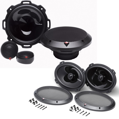 Rockford Fosgate 1 Pair of P152-S Punch 5.25" Component Systems and 1 Pair of P1692 6X9" Punch Coaxial Speakers