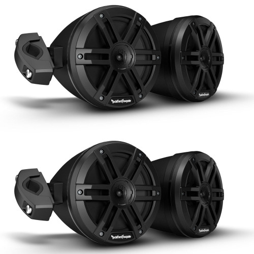 Rockford Fosgate 2 Pair of M0WL-65MB M0 Series Black 6.5" Moto-Can Speakers