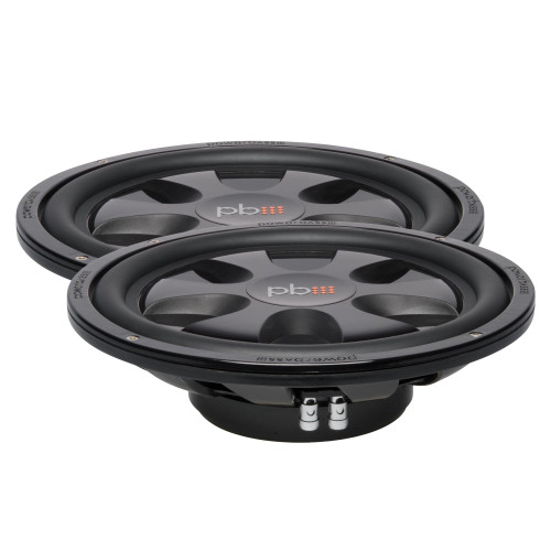 PowerBass 2 S-10TD Shallow Mount 10" Dual 4-Ohm Subwoofer