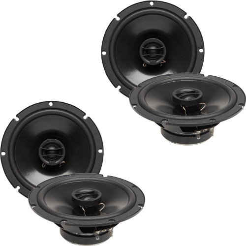 PowerBass Two Pairs of S-6502 6.5" OEM Replacement Coaxial Speakers