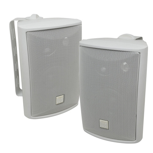 Dual LU47PW 3-Way Indoor/Outdoor Speakers, White, Pair