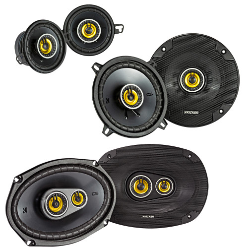 Kicker for Dodge Ram Truck 2002-2011 Speaker bundle - CS 6x9" 3-way speakers, CS 5.25" speakers, And CS 3.5" speakers