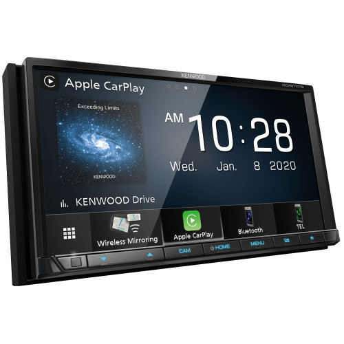 リペア済 DVD/CD/USB/FM/AUX KENWOOD リモコン付 Kenwood DPX-7021MPi 2DIN CD MD Car Stereo w/ Bluetooth Tested