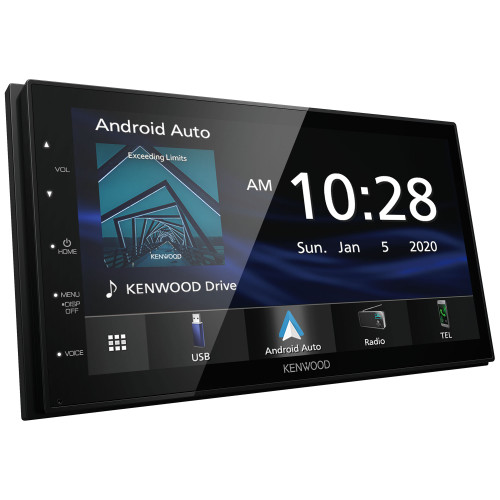 Kenwood DMX4707S MultiMedia Receiver (No CD) Compatible With Apple CarPlay & Android Auto