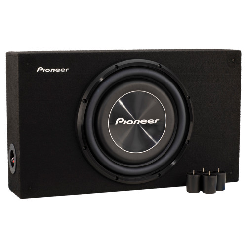 Pioneer TS-A3000LB - 12" – 1500 W Max Power/ 400 W RMS, Single 2-Ohm Voice Coil, Rubber Surround - Shallow-Mount Pre-Loaded Enclosure