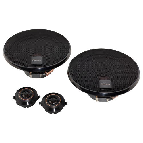 Pioneer TS-D65C - 6.5" - 2-way, 270w Max Power, 26mm Polyester Dome, Aramid Fiber IMPP Cone, Swivel Tweeter - Component Speakers (pair)