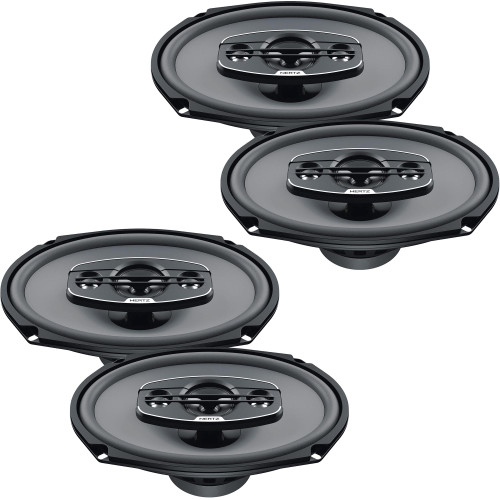 Hertz Audio 2 Pairs of X-690 UNO Series 6x9" 4-Way Coaxial Speakers