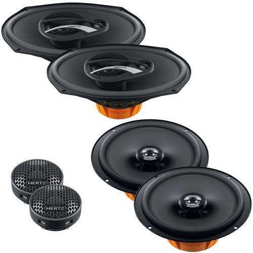 Hertz Dieci 6x9" & 6.5" Speaker & Tweeter Replacements Compatible with 2015-2020 Ford F-150 Extended Cab