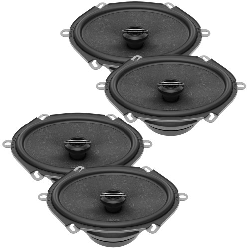 Hertz Two Pairs of CX570 Cento Series 5X7/6X8" Coaxial Speakers