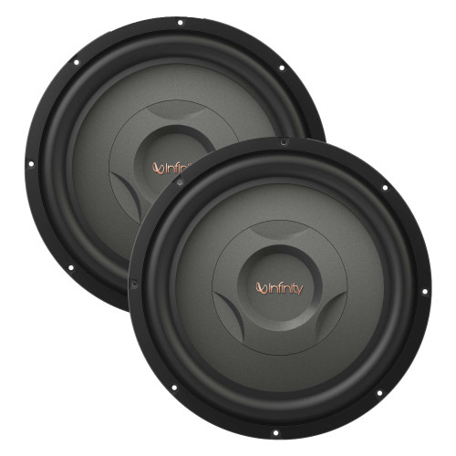 Two Infinity REF1200S Reference 12 Inch Low profile Subwoofer with SSI (Selectable Smart Impedance)