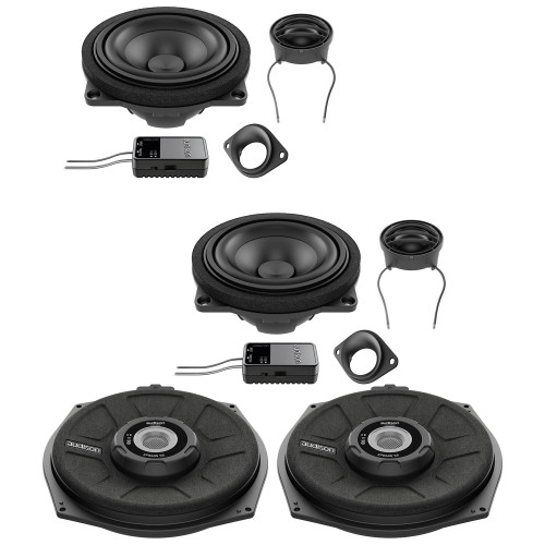 Audison Front Speakers and Subwoofer Bundle Compatible With 06-13 BMW 3 Series Coupe E92 HiFi Sound System