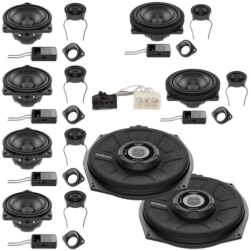 Audison Front, Center, Rear Speakers and Subwoofers Bundle Compatible With 10-16 BMW 5 Series Touring F11 HiFi Sound System