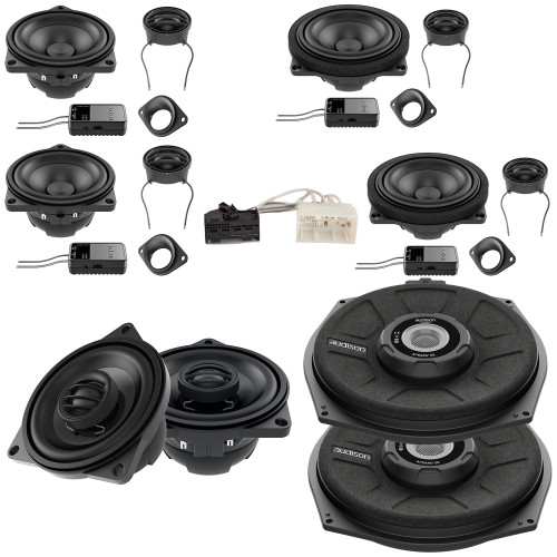 Audison Front, Center, Rear Speakers and Subwoofers Bundle Compatible With 11-21 BMW 1 Series 5 Door F20 HiFi Sound System